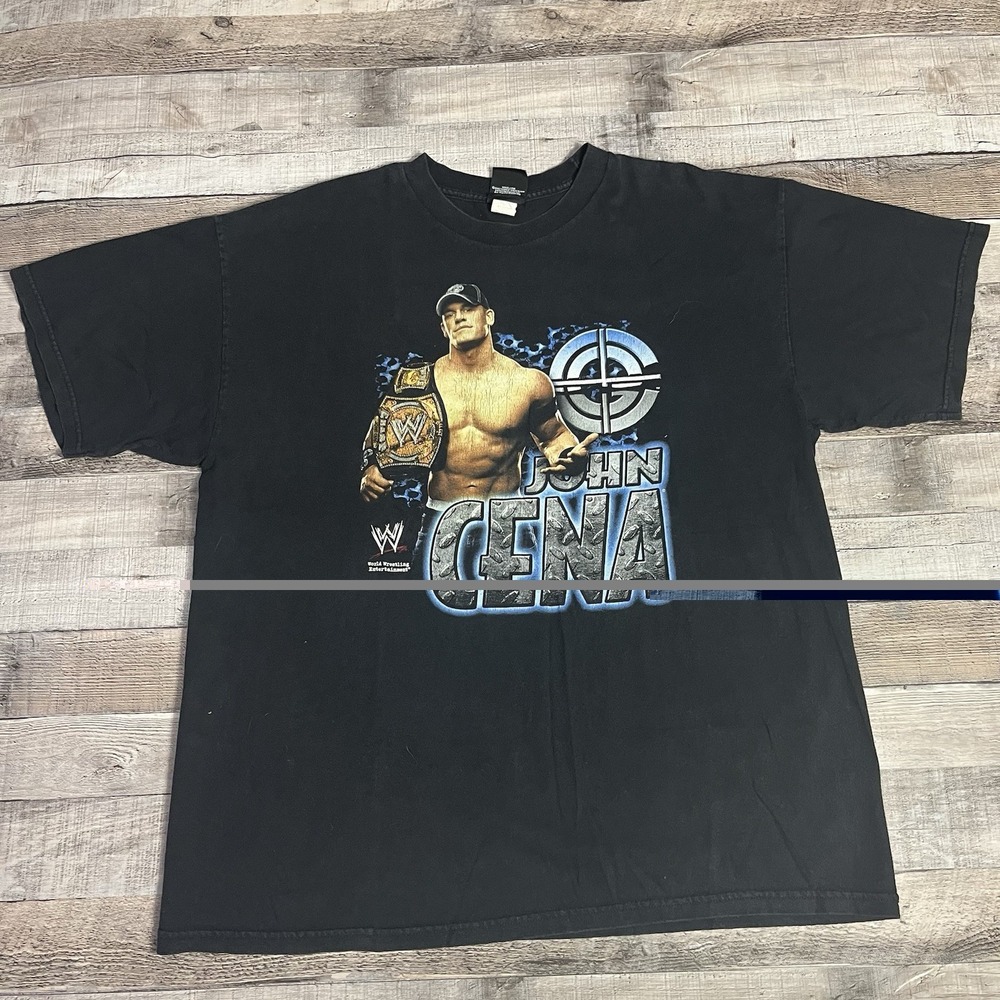 John Cena Shirt Size XL Vintage 2007 Y2K Wrestling Tee Can't See Me